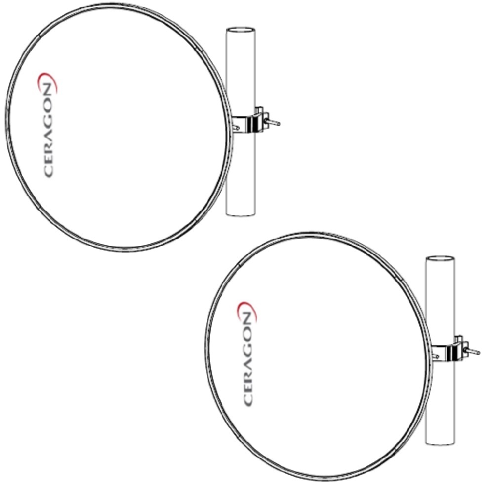 Bundle Pair - Ceragon Antennas -  8GHz 600mm