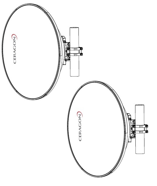 Bundle Pair - Ceragon Antennas -  11GHz 900mm