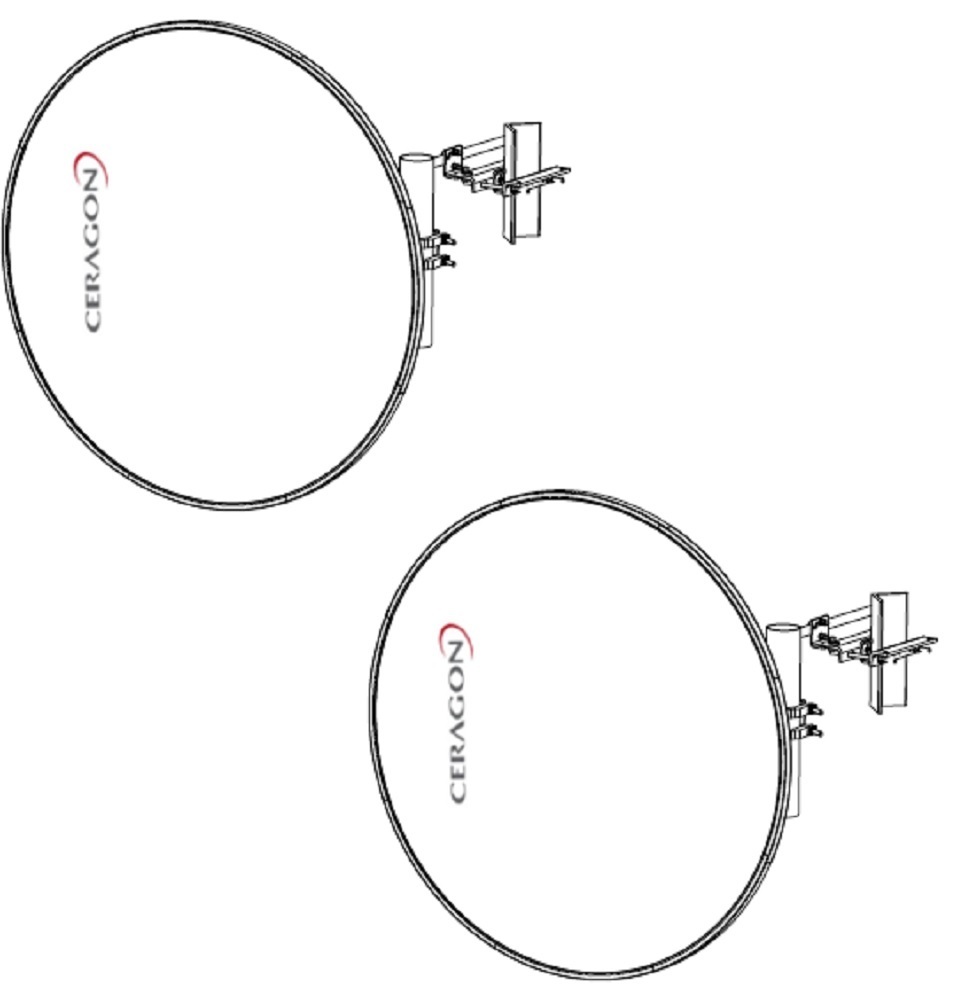 Bundle Pair - Ceragon Antennas -  8GHz 1200mm